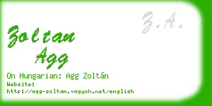 zoltan agg business card